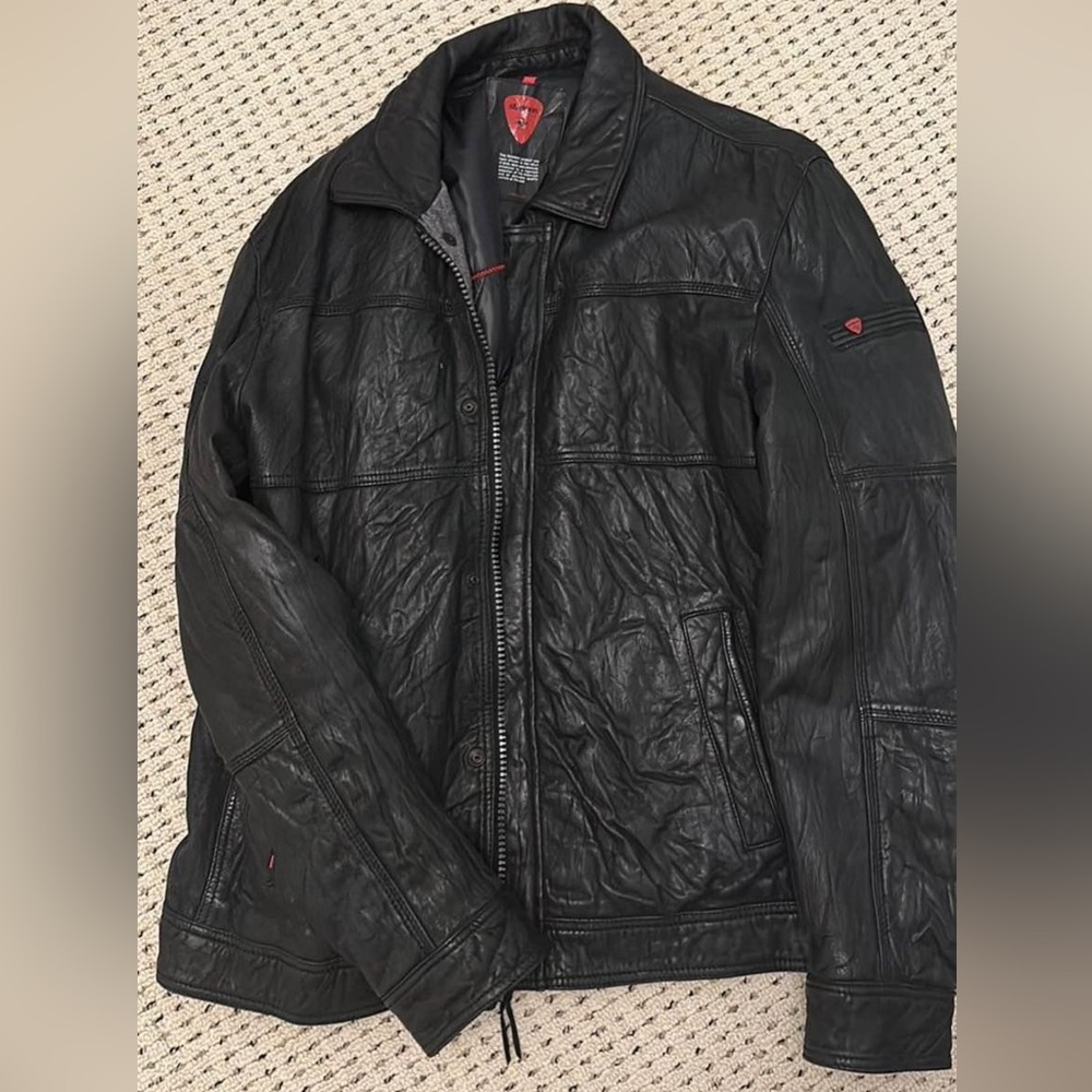 Strellson XXL leather jacket